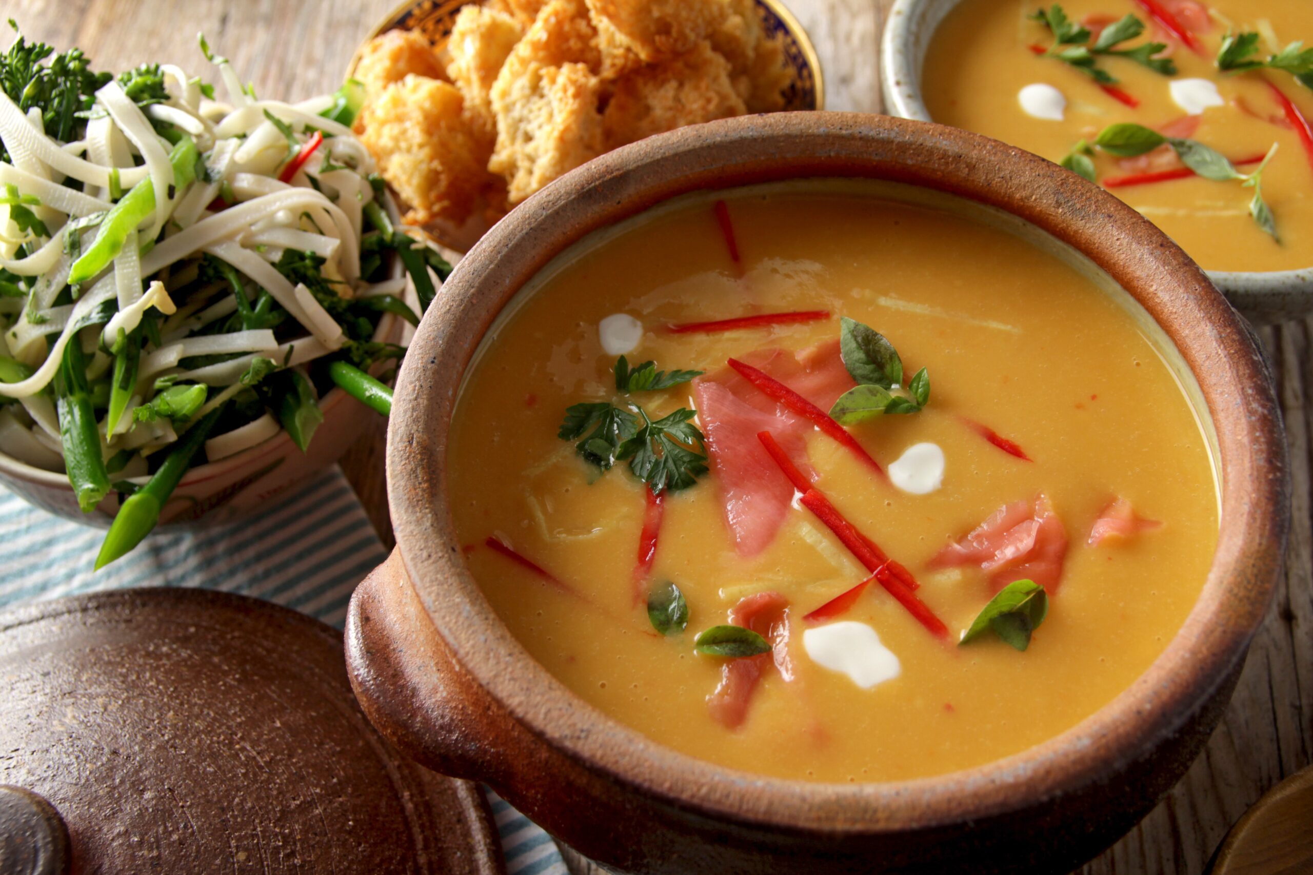 Butternut Squash, Coconut & Lemongrass Soup1