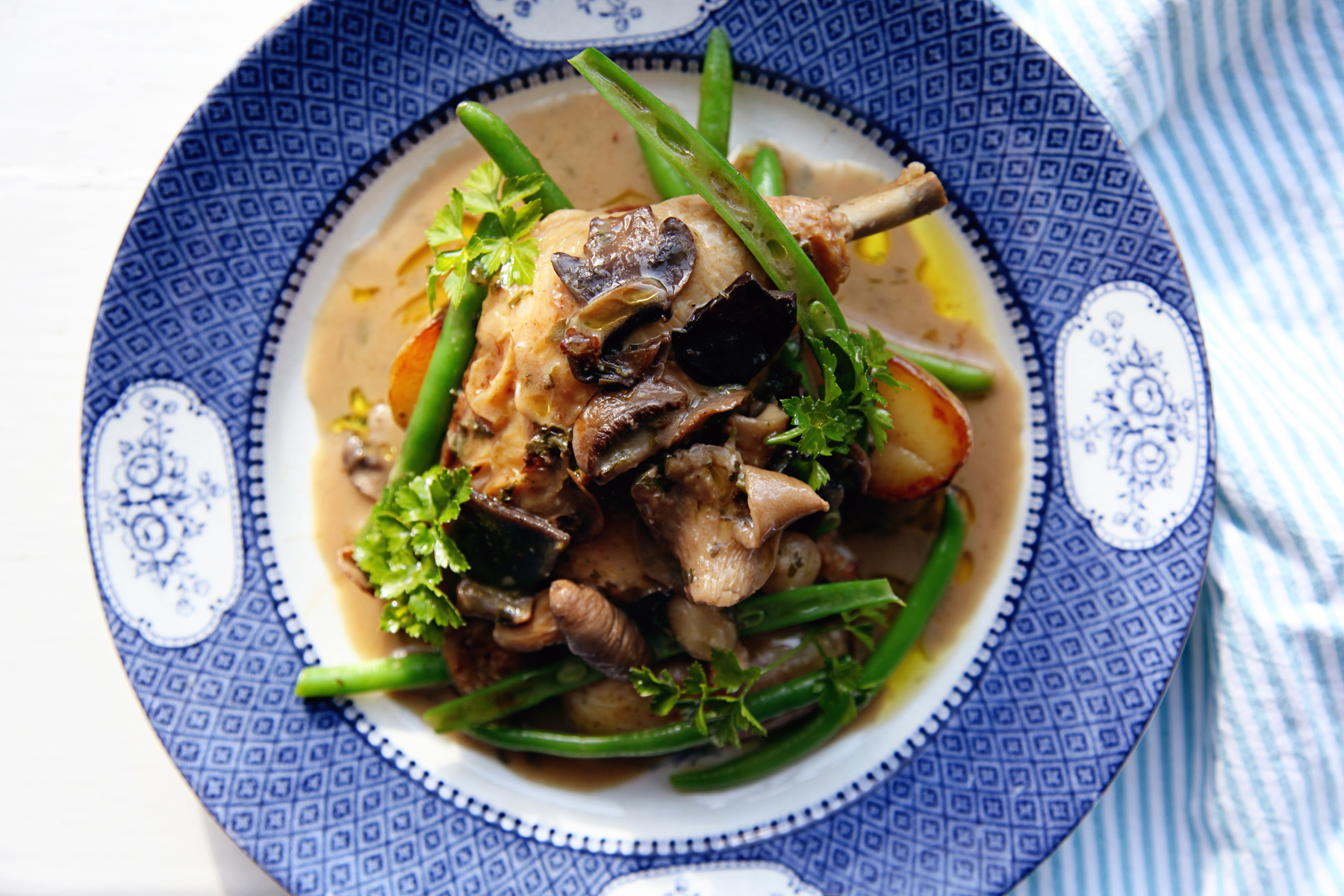 Chicken with Wild Mushroom Cream Sauce above resized